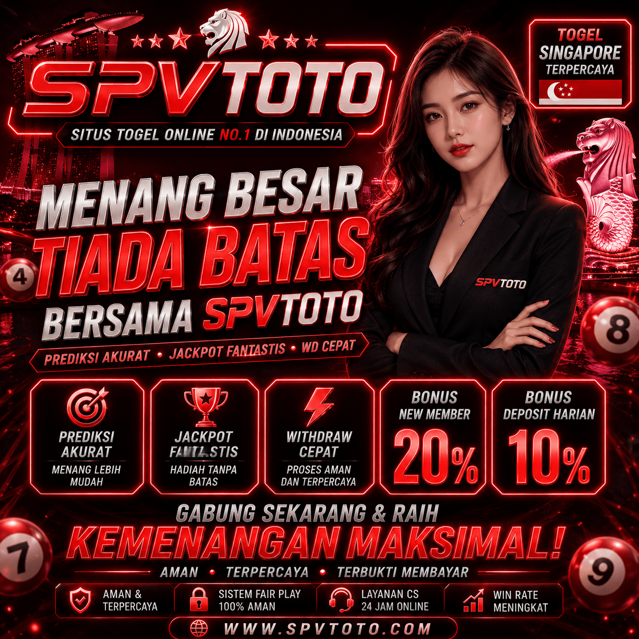 SPVTOTO – Situs Togel Singapore Online No.1 di Indonesia | Bonus New Member 20%